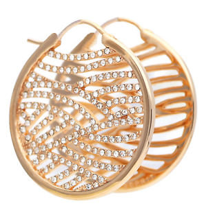 【送料無料】ピアス　レディースゴールドピアス　クレオールローズesprit damen ohrringe creole metall rosegold esco01965c000