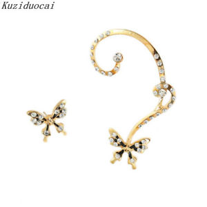 【送料無料】ピアス　デファインジュエリーパーソナリティバタフライラインストーンas de57979 e 279 fine jewelry personality asymmetry schmetterling strass dazzli｜hokushin