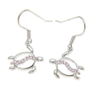 【送料無料】ピアス　スターリングシルバーハワイアンタートルロングワイヤフックピアス　sterling silber 925 hawaiischer honu schildkrte lang draht haken ohrringe｜hokushin