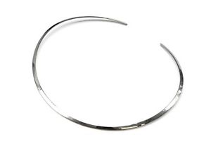 【送料無料】ネックレス　ネックレスタワーファインシルバートルクスチールcc1805e collier tour de cou fine torque ouverte acier argent