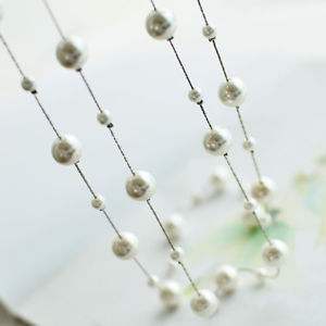 【送料無料】ネックレス　ロングネックレスシルバーホワイトパールスモールエンドレジェレトロcollier long sautoir argent perle blanc gros petit fin leger retro jd6