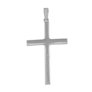 【送料無料】ネックレス　スターリングシルバーホワイトゴールドクロスペンダントargent sterling plaqu or blanc grav forever croix pendentif