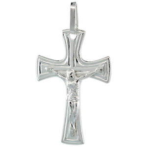 【送料無料】ネックレス　スターリングシルバーイタリアクロスボックスargent sterling crucifix cross pendant charme,fabriqu en italie,457cm bote