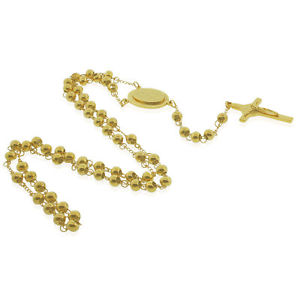 【送料無料】ネックレス　ステンレススチールゴールドトーンクランプacier inoxydable ton dor nuestra senora guadalupe religieux chapelet collier