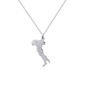 【送料無料】ネックレス　ソリッドシルバーイタリアカードクリップcollier carte ditalie en argent massif longueur au choix 45cm ou 50cm 12,946円