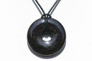 【送料無料】ネックレス　ドーナツガーネットdonut ou pi chinois grenat 4cm