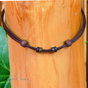 【送料無料】ネックレス　カラーブレスレットリムーバブルブラウンcollier en cuir bracelet marron amovible pour propre pendentif｜hokushin