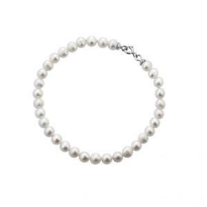 【送料無料】ネックレス　アルジェントイタリアbracciale donna fujiko perle naturali coltivate argento made in italy br0101g