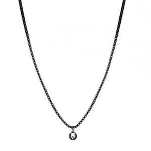 【送料無料】ネックレス　スチールcollana uomo liu jo luxury mlj002 acciaio inossidabile nero charm lj steel fiv