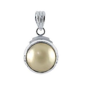 【送料無料】ネックレス　スターリングシルバーマベペンダントfemmes en argent sterling 925 mabe perle 32cm pendentif