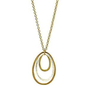 【送料無料】ネックレス　パークレーントリプルクランプ？park lane dor triple ovale collier 16 76cm rallonge