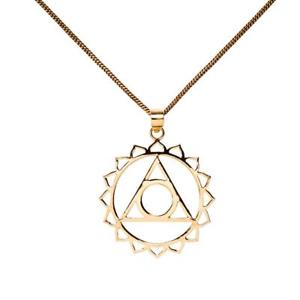 【送料無料】ネックレス　プロビデンスシンボルペンダントネックレス81stgeneration laiton dor oeil de providence symbole collier pendentif, 52 cm