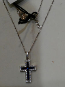 【送料無料】ネックレス　ビブロスアルジェントヌオーヴォbyblos collana con ciondolo croce e zirconi, argento 925 , nuovo 6375