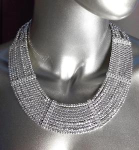 【送料無料】ネックレス　ドレープフラップクリップmagnifique gros argent mtal perles collier de bavette drap
