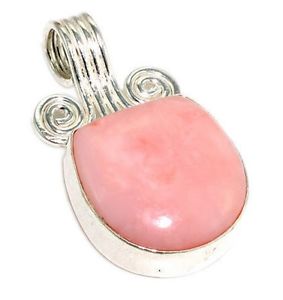 【送料無料】ネックレス　ローズフレームpendentif opale rose et monture en metal argente