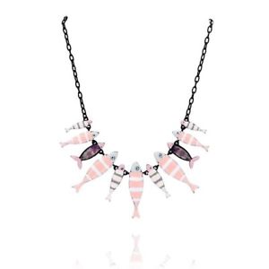 【送料無料】ネックレス　ファミリークランプイワシソフトピンクコレクションlol bijoux collier famille sardines rose tendre collection t 2018