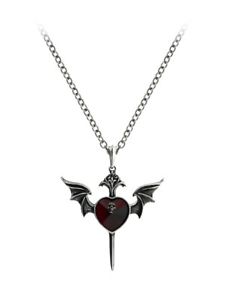 【送料無料】ネックレス　クリスタルpendentif alchemy la mort du vampire etain et cristal