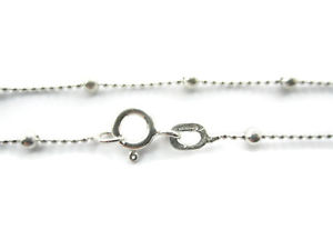 【送料無料】ネックレス　ロトアルジェントディイタリアlotto 5 p catenina argento 925 pallini alternati di 1 e 2,5 mm lunga 40 cm italy