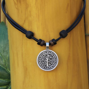 【送料無料】ネックレス　サーフライフシャフトレザーカラーシャフトマジックcollier en cuir de surfer arbre vie larbre bijoux magie