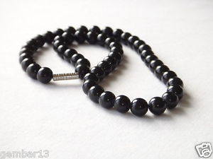 【送料無料】ネックレス　オニキスクリップオニキス8mm onyx noir collier longueurs varies 8 mm onyx noir perles