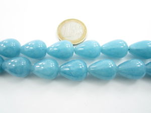 【送料無料】ネックレス　ディディルンゴカボション1 filo di di 22 gocce cabochon in angelite misure 18x12 mm lungo 39 cm