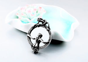【送料無料】ネックレス　ゴシックミラーヘッドヘビステンレスpendentif en acier inox femme dans le miroir gothique emo tte de mort serpents