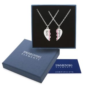 【送料無料】ネックレス　アルジェントスワロフスキーオリジナルクオーレミリオレcollane argento swarovski element originale g4lov cristalli cuore migliore amica 14,235円