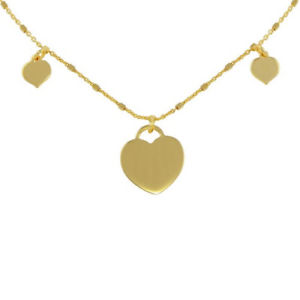 【送料無料】ネックレス　スターリングシルバートリプルハートネックレスfemmes en argent sterling 925 plaqu or triple coeur collier ras du cou