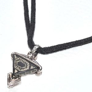 【送料無料】ネックレス　パリlika paris collier ras de cou textile noir argent original bijou
