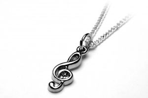 【送料無料】ネックレス キーシルバーペンダントcl de sol plaqu argent pendentif