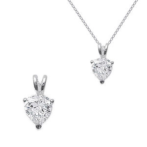 【送料無料】ネックレス　ジルコニウムファインジュエリーpendentif petit coeur zirconium et monture en argent 925000 neuf beaux bijoux｜hokushin