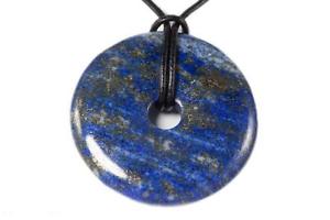 【送料無料】ネックレス　ドーナツパイラピスラズリdonut ou pi chinois lapis lazuli 3cm