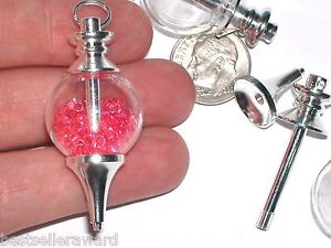 【送料無料】ネックレス　クリスタルガラスボールボトルペンダントネックレス1 pc verre cristal boule pendule bouteille pendentif ampoule collier charme