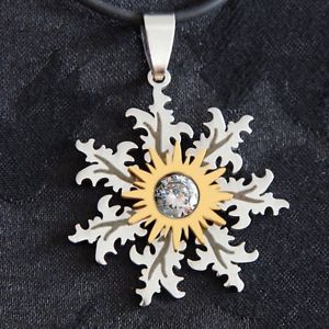 【送料無料】ネックレス　ライブレガロeguzkilore colgante flor del sol circonita amuleto vasco basque live idea regalo