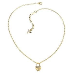 【送料無料】ネックレス ゴールドクオーレスワロフスキーcollana donna guess ubn51450 acciaio gold dorato cuore lucchetto swarovski