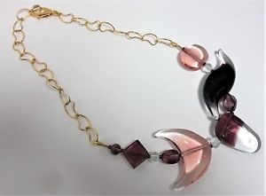 【送料無料】ネックレス　パーティイタリアディムラノcollana donna party antica murrina vetro di murano made in italia art v863