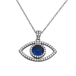 【送料無料】ネックレス　スターリングシルバーブラッククリップfemmes en argent sterling 925 noir rh mauvais oeil 406cmadjustable collier