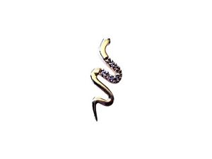 【送料無料】ネックレス　メッキペンダントヘビチェーンメッキpendentif en plaqu or serpent avec chaine en plaqu or