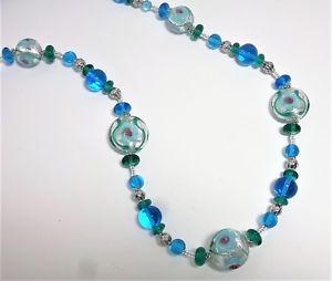 【送料無料】ネックレス　イタリアディムラノcollana donna agnese antica murrina vetro di murano made in italia art v418