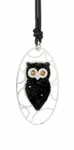 【送料無料】ネックレス　ロベルトアルジェントスワロフスキーroberto giannotti collana misteri della notte civetta gfa300r argento swarovski