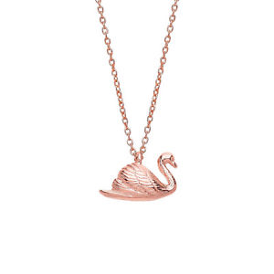 【送料無料】ネックレス　エステラスワンネックレスローズestella bartlett rose plaqu or cygne cadeau collier