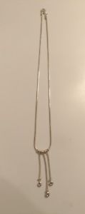 【送料無料】ネックレス　ソリッドシルバークリップcollier femme en argent massif
