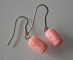 【送料無料】ネックレス　イヤリングピンクsplendide boucles doreille corail rose et argent 9251000