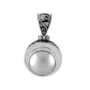 【送料無料】ネックレス　スターリングシルバーマベバリfemmes en argent sterling 925 mabe perle bali 44cm pendentif 14,186円