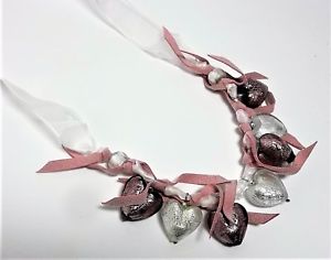 【送料無料】ネックレス　イタリアディムラノcollana donna amelie antica murrina vetro di murano made in italia art v875