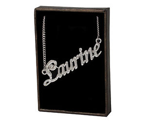 【送料無料】ネックレス　クランプカスタムnom colliers laurine 18k plaqu or crateur amis personnalis cadeaux nom