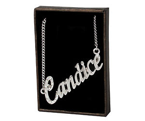 【送料無料】ネックレス　ネームネックレスnom colliers candice 18k plaqu or fte des mres ami crateur bijoux