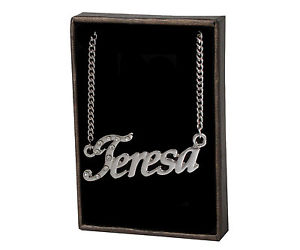 【送料無料】ネックレス　ネックレスユニークnom colliers teresa 18k plaqu or nom fte des mres cadeau amiti unique