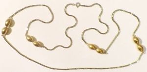 【送料無料】ネックレス　クリップパールカラーオリーブゴールドシルバーcollier bijou vintage sautoir top qualit perle olive couleur or argent * 3672