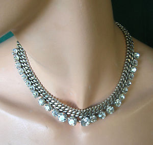 【送料無料】ネックレス　ネックレスブレスレット591 collier ras du cou facon gourmette et strass